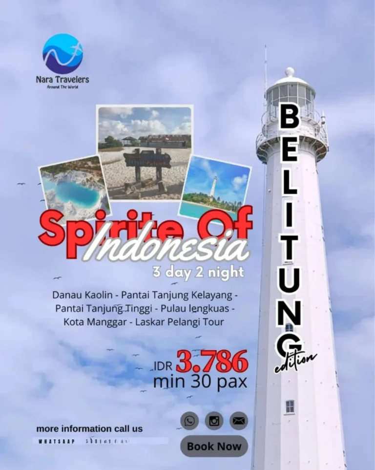 Paket Belitung 3H2M – Spirit of Indonesia
