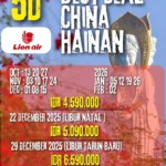 Paket Hainan China 5D – Best Deal (Lion Air)