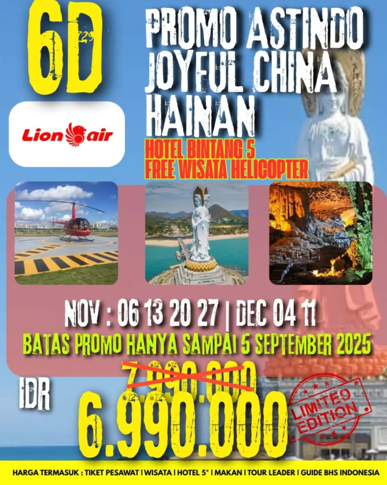 Paket Hainan China 6D – Promo