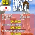 Paket Hainan China 6D – Super Deal (Lion Air)